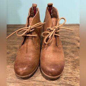 Sperry leather wedge boot 7